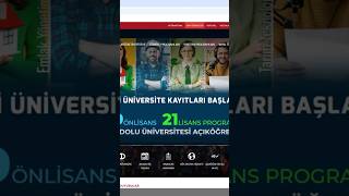 AÖF 20242025 Güz Dönemi Kayıt Yenileme Tarihleri aöf güzdönemi kayıtyenileme [upl. by Eilrahc]