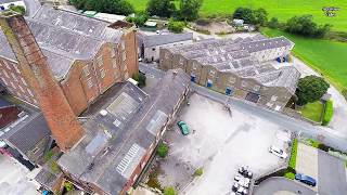 FULL HDBIRDS EYE VIEW OF GALGATE MILLOLDEST SILK MILL IN UK [upl. by Derward]