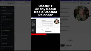 ChatGPT helps you create a 30day social media content calendar in minutes [upl. by Netsew]