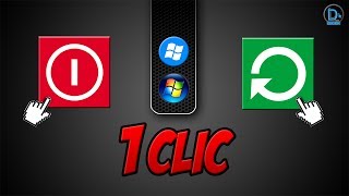 Bouton arrêter et redémarrer Windows 8 et 7 ► Tuto PC [upl. by Namyaw]