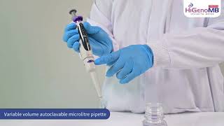 Q4Pet Autoclavable Micropipette  MBLA009 [upl. by Mukerji]