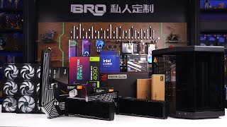 「BRO」4K Water Cooled PC Build HYTE Y70 Touch Infinite Black pcbuild Y70 [upl. by Harday675]