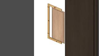 Fusion 360 door assembly woodworking fusion360 furniture [upl. by Romeyn]