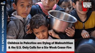 Democracy Now  Children in are Dying of Malnutrition and US Only Calls for a SixWeek CeaseFire [upl. by Tur432]