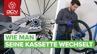 Wie man seine Kassette wechselt  FahrradKassette abschrauben [upl. by Atsyrk]