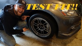 Test Fitting Enkei RPF1s On Infiniti G37 [upl. by Weingarten889]