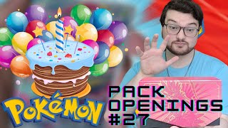 Opening Pokémon Packs 26 Birthday Box [upl. by Calmas]