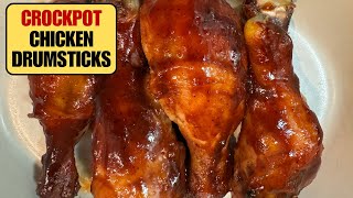 EASY CROCKPOT CHICKEN DRUMSTICKS RECIPE [upl. by Olegnaleahcim]