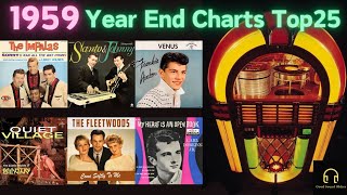 Oldies  1959 Billboad Yearend Charts Top25 [upl. by Aisylla]