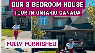 OUR 3 BEDROOM FULLY FURNISHED HOUSE TOUR IN CANADA  MOVING TO CANADA AS PERMANENT RESIDENTSAirbnb [upl. by Tihw769]