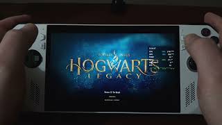 Hogwarts Legacy  Easily fix stuttering by Setting VRAM to Auto ASUS ROG ALLY  Lenovo Legion GO [upl. by Yenhoj]