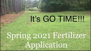 Spring Fertilizer Application with RESULTS  Espoma Lawn Food Review [upl. by Ennayoj]