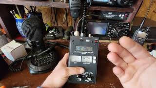 MFJ269 Antenna analyzer sweeping Mfj EFHW antenna with coax [upl. by Nageem527]