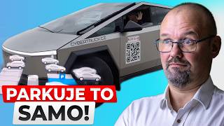 Automatické parkování Cybertrucku v Česku  BACINATV [upl. by Yznil]