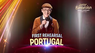 Simão Oliveira  O Rapaz  First Rehearsal  Portugal 🇵🇹  Junior Eurovision 2021 [upl. by Ahsiemak]