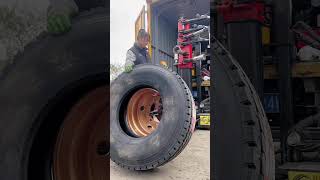 Truck Puncture Tire amp Wheel Replacement Outdoor Rescue [upl. by Orji243]