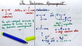 Beckmann Rearrangement Reaction with Mechanism  Organic Chemistry [upl. by Willy]