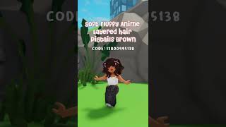 roblox brown hair codes peachytea  robloxoutfits bloxburgoutfits berryavenuecodes [upl. by Michaeu909]