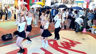 STREET ARTIST SEASON CHINESE STUDENT TEAM RAINY NIGHT PASSION HONGDAE BUSKING 240526 [upl. by Erimahs]