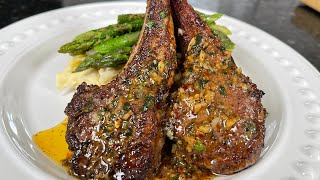 Lemon Garlic Butter Lamb Chops  Juicy amp Delicious Lamb Chops Recipe [upl. by Yetta]