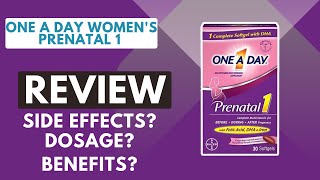 One A Day Womens Prenatal 1 Multivitamin Review Side Effects Dosage [upl. by Aniluj]