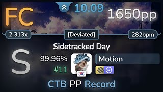 CTB 101⭐ Motion  VINXIS  Sidetracked Day Deviated HDDT 9996 FC 11  1650pp  osu [upl. by Helas49]