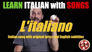 Italian Song quotLitalianoquot with lyrics English translation and explanations [upl. by Hsara694]