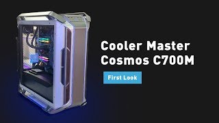 Cooler Master Cosmos C700M PC Case First Look  Digitin [upl. by Kilgore]