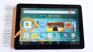 How To EASILY Download Google Play Store On Latest Amazon Fire 8 Tablet [upl. by Aidyn199]