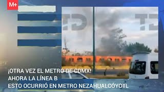 ¡primero la masacre luego otra falla Reportan humo en estación Nezahualcóyotl de Línea b Metro CdMx [upl. by Lohse313]