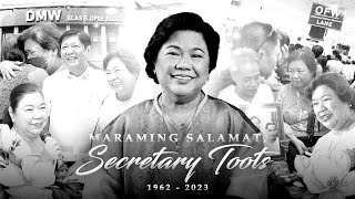 BBM VLOG 248 Maraming Salamat Secretary Toots 19622023  Bongbong Marcos [upl. by Voss]