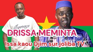 ISSA Kaou Djim sur joliba tv  DRISSA Meminta Actualité [upl. by Lurleen2]