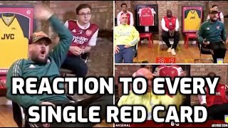 Arsenal Fans Reacting To Every Single Red Card This Season Up To March 2021 [upl. by Neiviv]