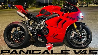 Ducati Panigale V4S  LOUD MOTO GP SOUND  WSBK Spark Titanium Exhaust  BST Carbon Wheels [upl. by Atalya]