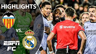 NO GOAL DRAMA 😱 Valencia vs Real Madrid  LALIGA Highlights  ESPN FC [upl. by Annaira]