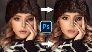 Easily Convert Low To High Resolution Photos In Photoshop [upl. by Afinom713]