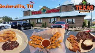 TEXAS ROADHOUSE  SEVIERVILLE TN birthdaydinner steakhouse [upl. by Gerome]