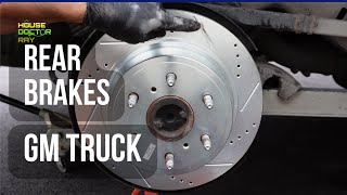 Replace rear brake pads amp rotors on GM truck 20142020  Silverado Sierra Yukon Suburban [upl. by Fleisig]