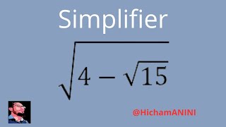 Simplifier la racine carrée √4√15 [upl. by Nnaira123]