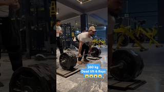 260 kg dead lift 6 Reps😱😱😱😱 shortsviral youtubeshorts [upl. by Glendon]