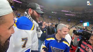 On the ice after the Blues won the 2019 Stanley Cup [upl. by Siul]