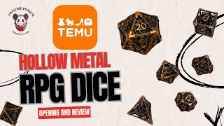 Let’s Roll TEMU RPG Dice Set Review Copper Cthulhu RPG Dice Unboxing [upl. by Enaek945]