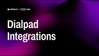 Dialpad Integrations I Zoho [upl. by Tikna]