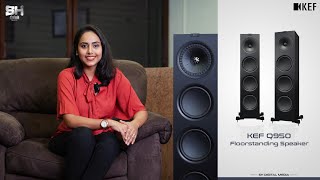 KEF Q950 Tower Floor Standing Speaker Review Home Theater and Music  8 inch Woofers [upl. by Tonjes198]