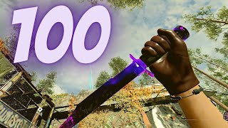 Knife Only Round 100 cold war zombies [upl. by Adnana509]