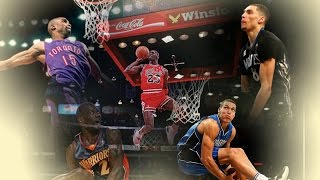 Top 10 Best NBA All Star Dunk Contest Dunks  ALL TIME 1984  2016 [upl. by Fredkin]