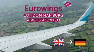 Eurowings Airbus A320Neo  LHRHAM Economy [upl. by Swayder]