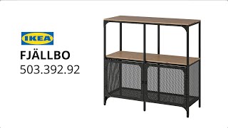 IKEA FJÄLLBO Shelving unit assembly instructions [upl. by Inglebert759]