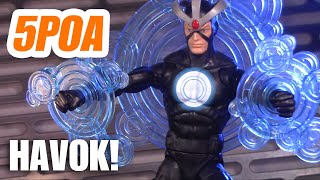 HAVOK Marvel Legends XMen Bonebreaker Wave Alex Summers 2022 Havok  5POA Action Figure Review [upl. by Ennairoc91]