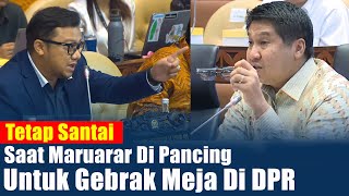 Tetap SantaiMomen Maruarar Di Pancing Untuk Gebrak Meja Di DPR [upl. by Ellerrad]